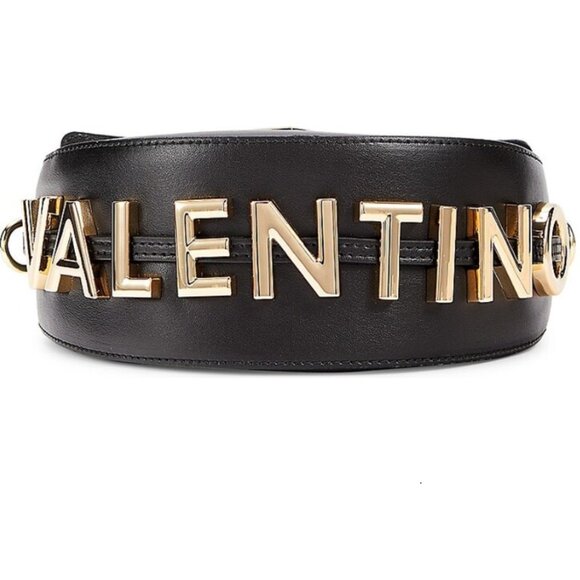 VALENTINO BY MARIO VALENTINO LUNAIRE LEATHER SADDLE SHOULDER BAG - Picture 7 of 8